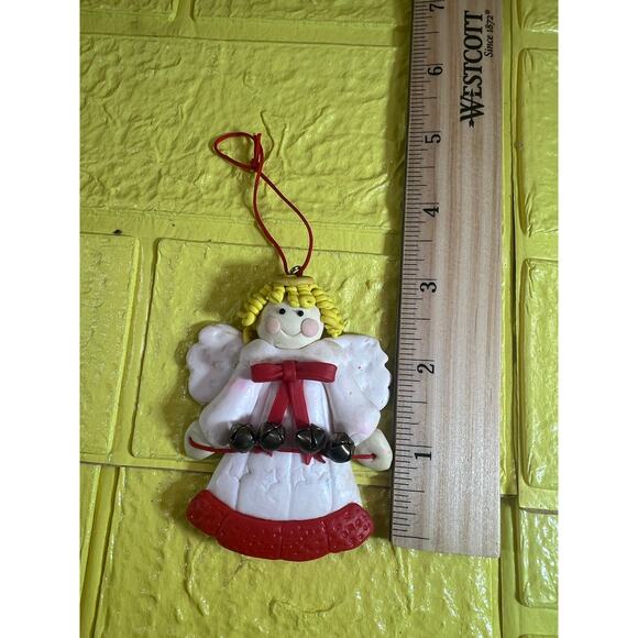 Vintage Polymer Dough Angel Christmas Ornament - Picture 4 of 4